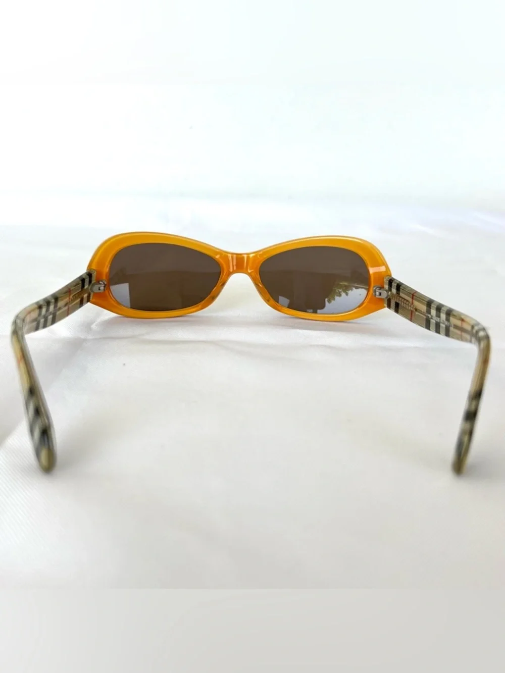 BURBERRY M-6937 1353 Kids Brown Lenses Burgundy Frame Checker Temples Sunglasses